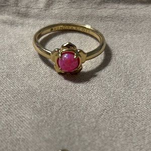 Kendra Scott Susie hot pink opal ring